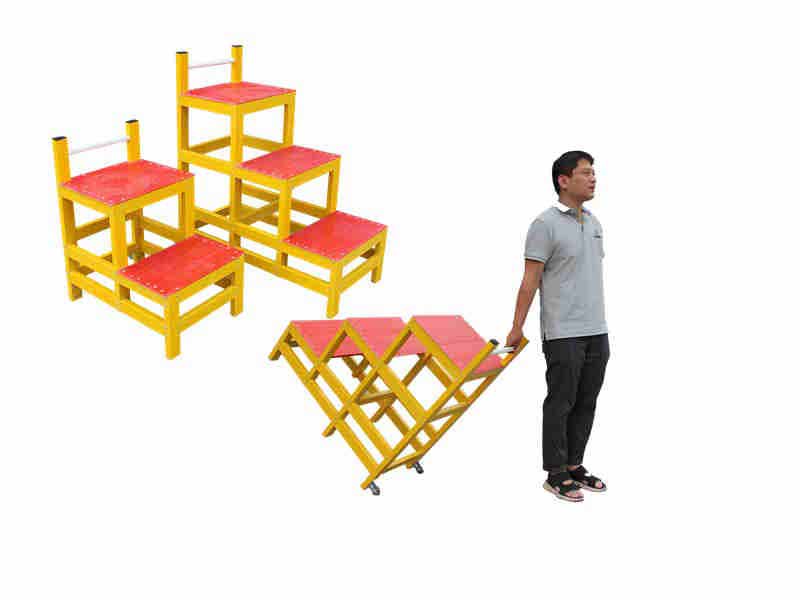 Household Insulated Warehouse Safety Fiberglass FRP Step Ladder Stool