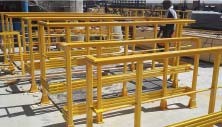 Channel top FRP GRP handrail